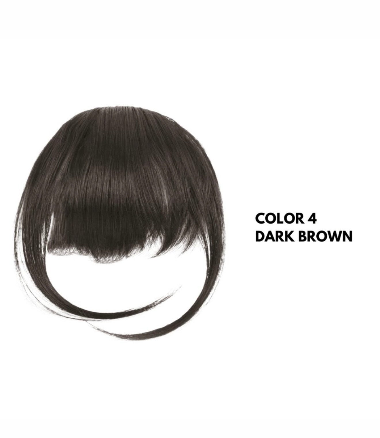 Frangia con Clip - Dark Brown