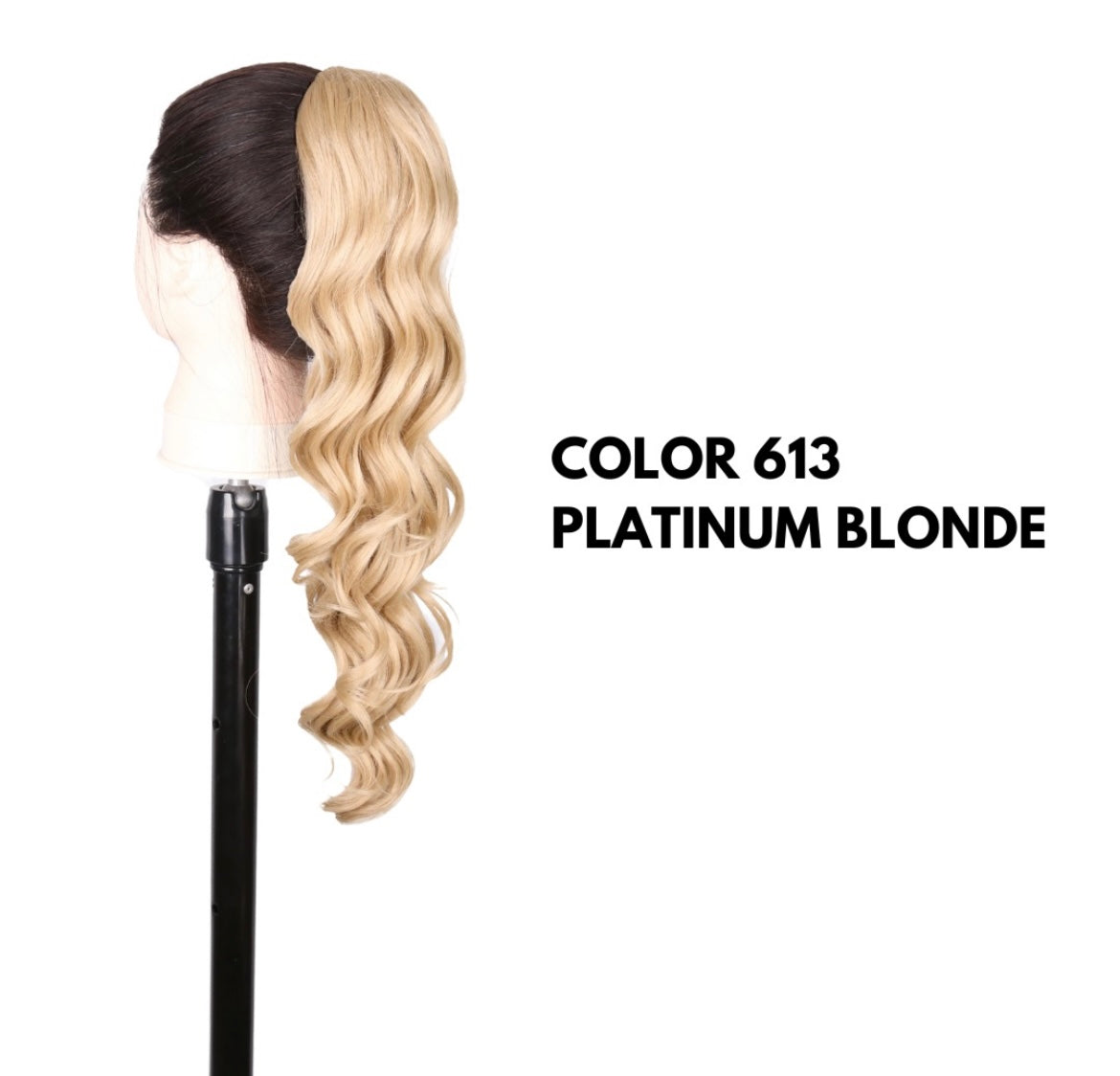 Coda con Coulisse - Ondulata 50 cm - Platinum Blonde