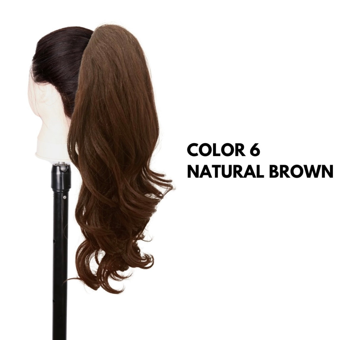 Coda con Coulisse - Ondulata 50 cm - Natural Brown