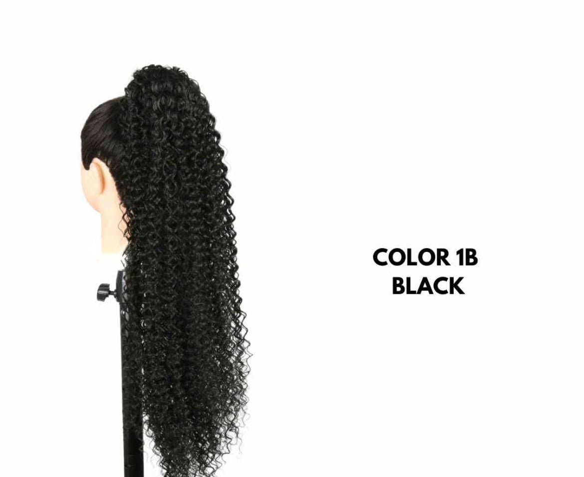 Coda con Coulisse - Riccio Afro 70 cm - Black