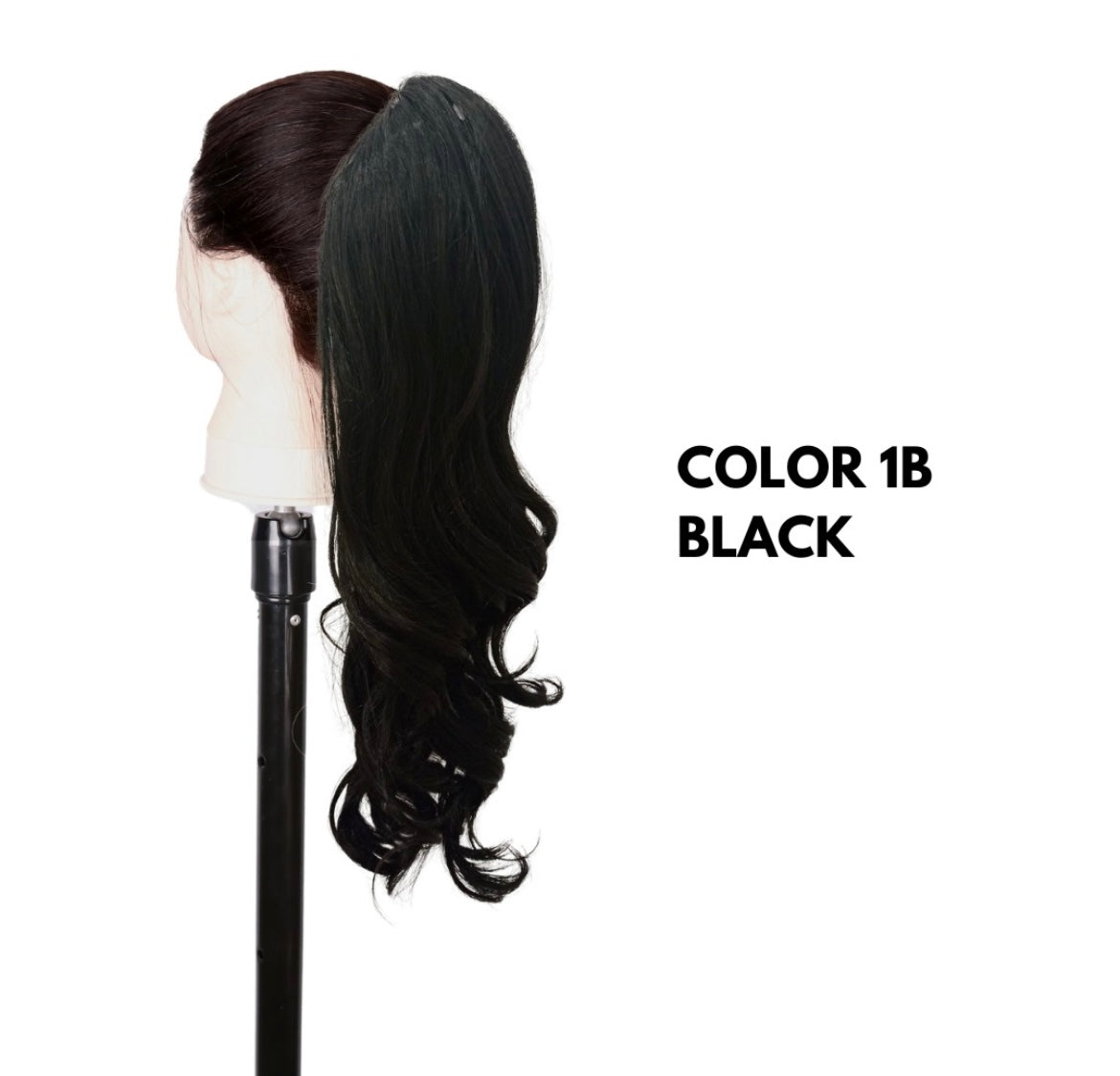 Coda con Coulisse - Ondulata 50 cm - Balck