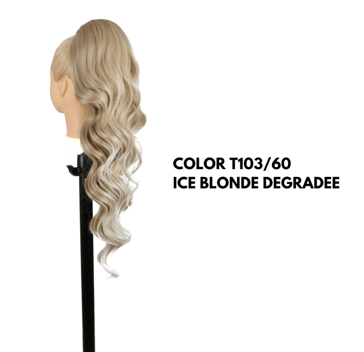 Coda con Coulisse - Ondulata 70 cm - Ice