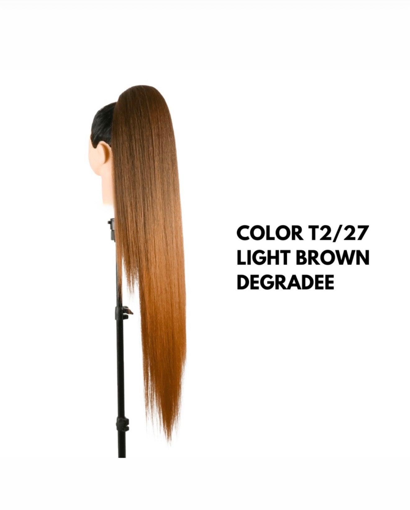 Coda con Coulisse - Liscia 90 cm - Light Brown Degradee