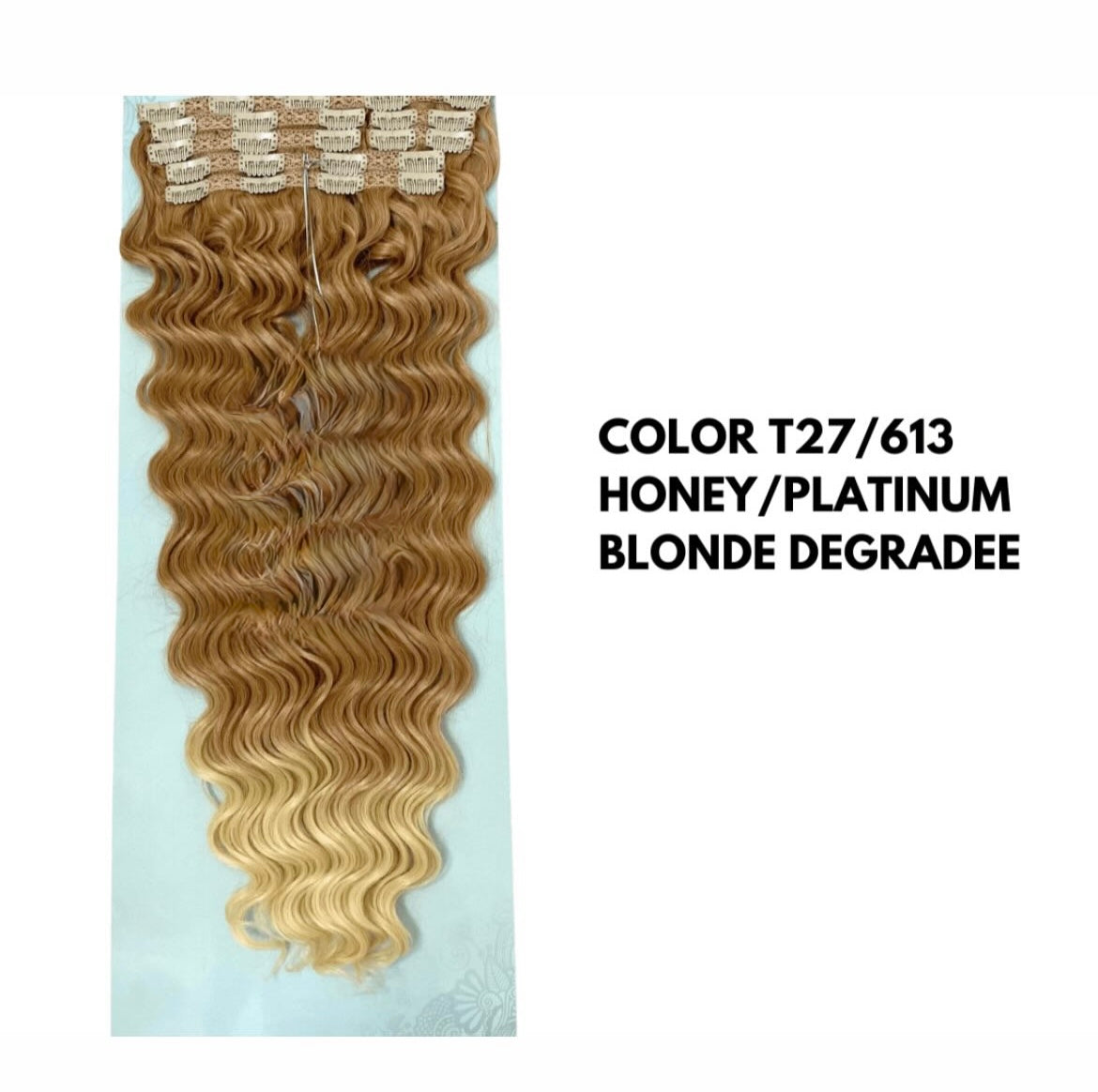 Extension con Clip - Ondulate 65 cm - Honey Degradee