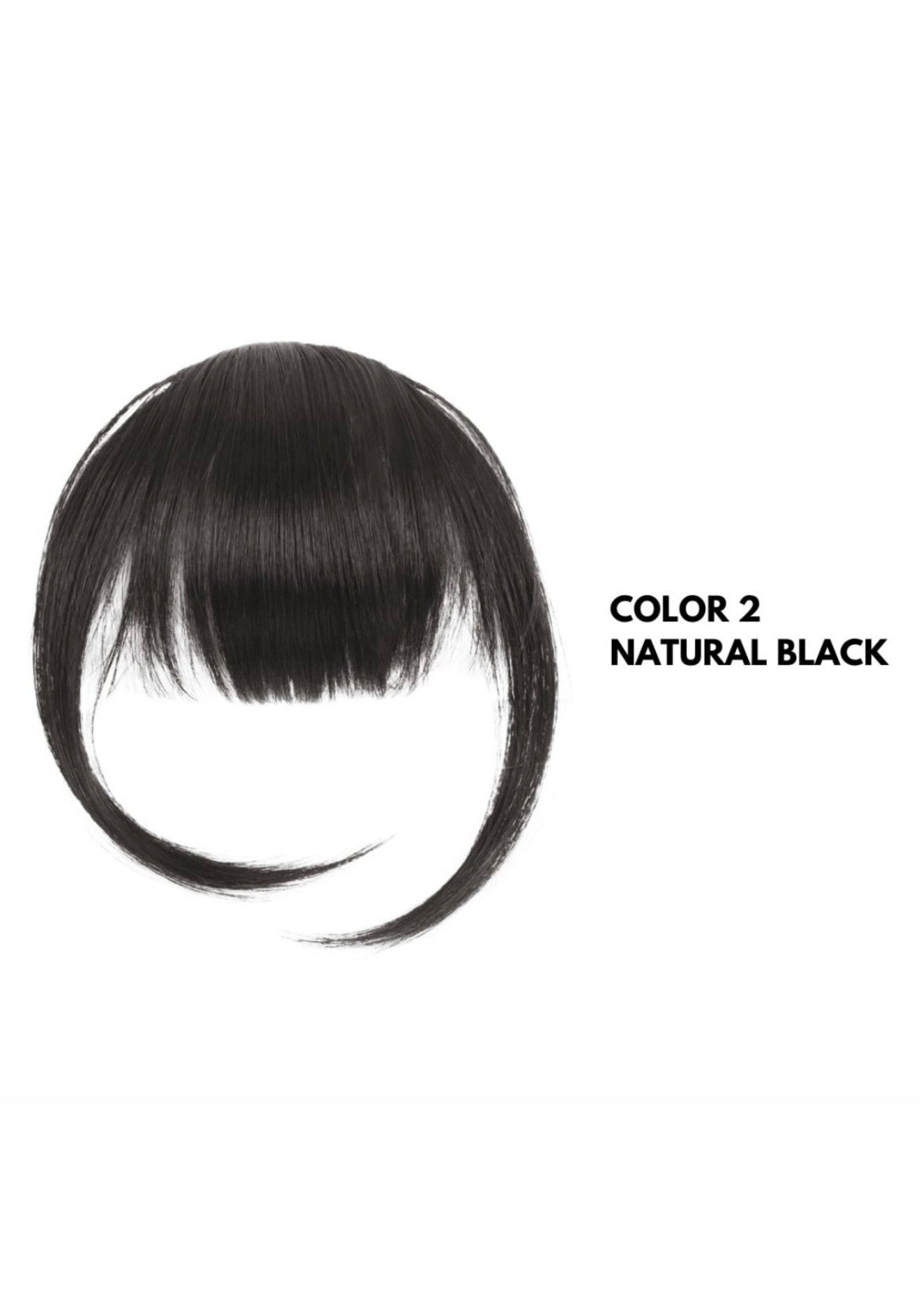 Frangia con Clip - Natural Black