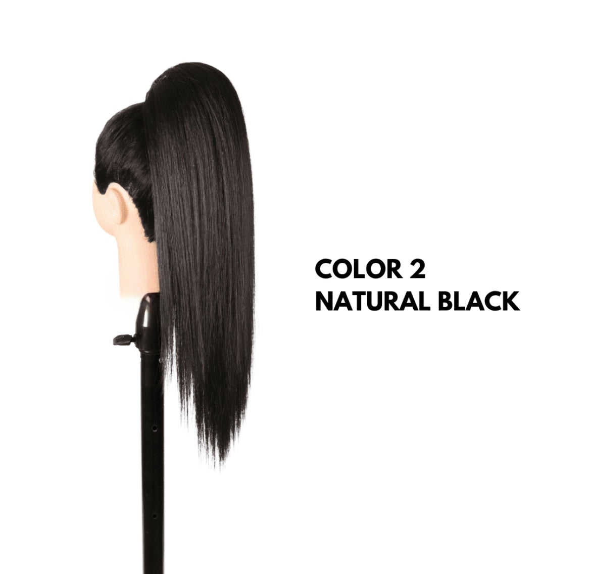 Coda con Coulisse - Liscia 50 cm - Natural Black