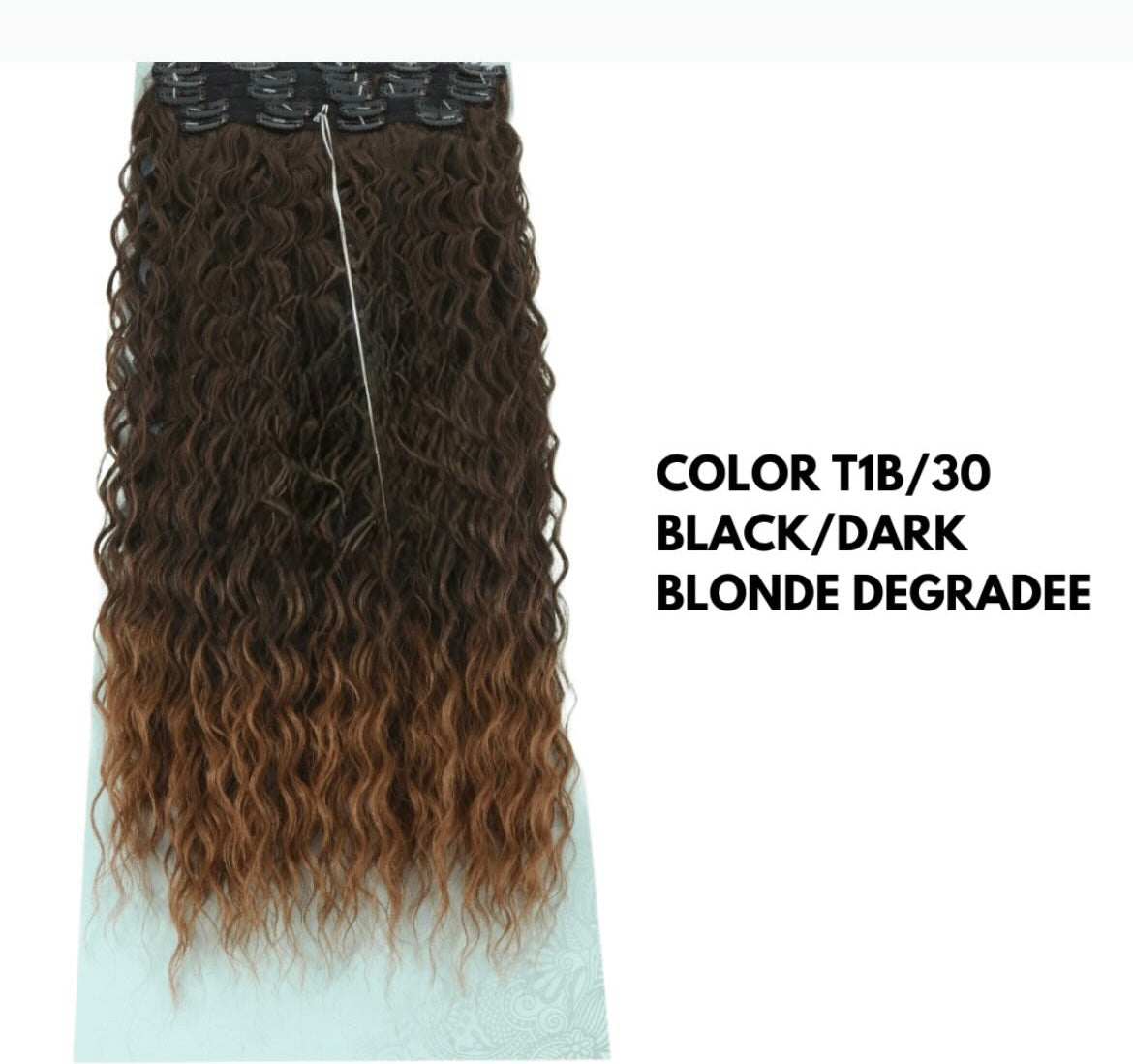 Extension con Clip - Riccio Morbido 65 cm - Dark Brown Degradee