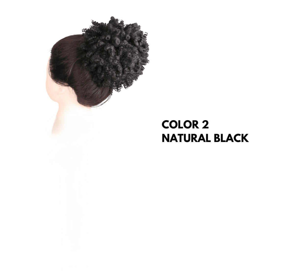 Chignon Afro con Coulisse - Natural Black