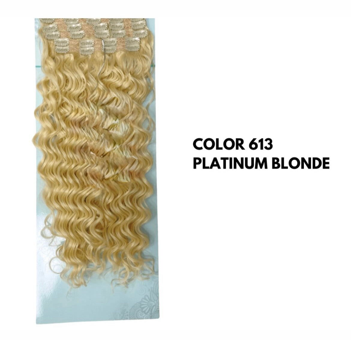 Extension con Clip - Ondulate 65 cm - Platinum Blonde