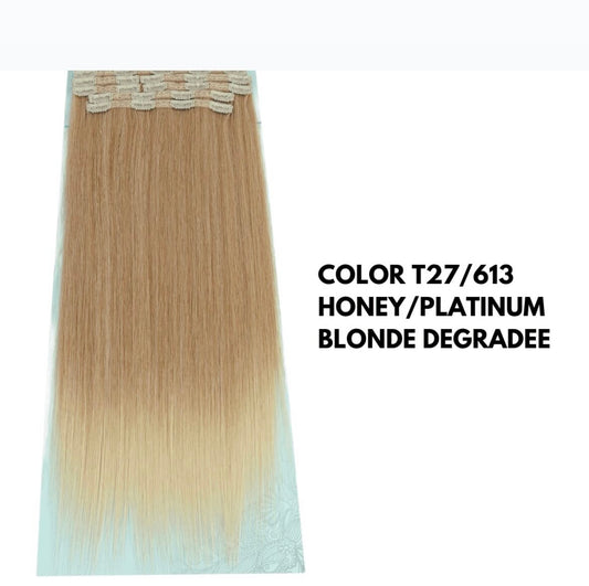 Extension con Clip - Lisce 65 cm - Blonde Degradee