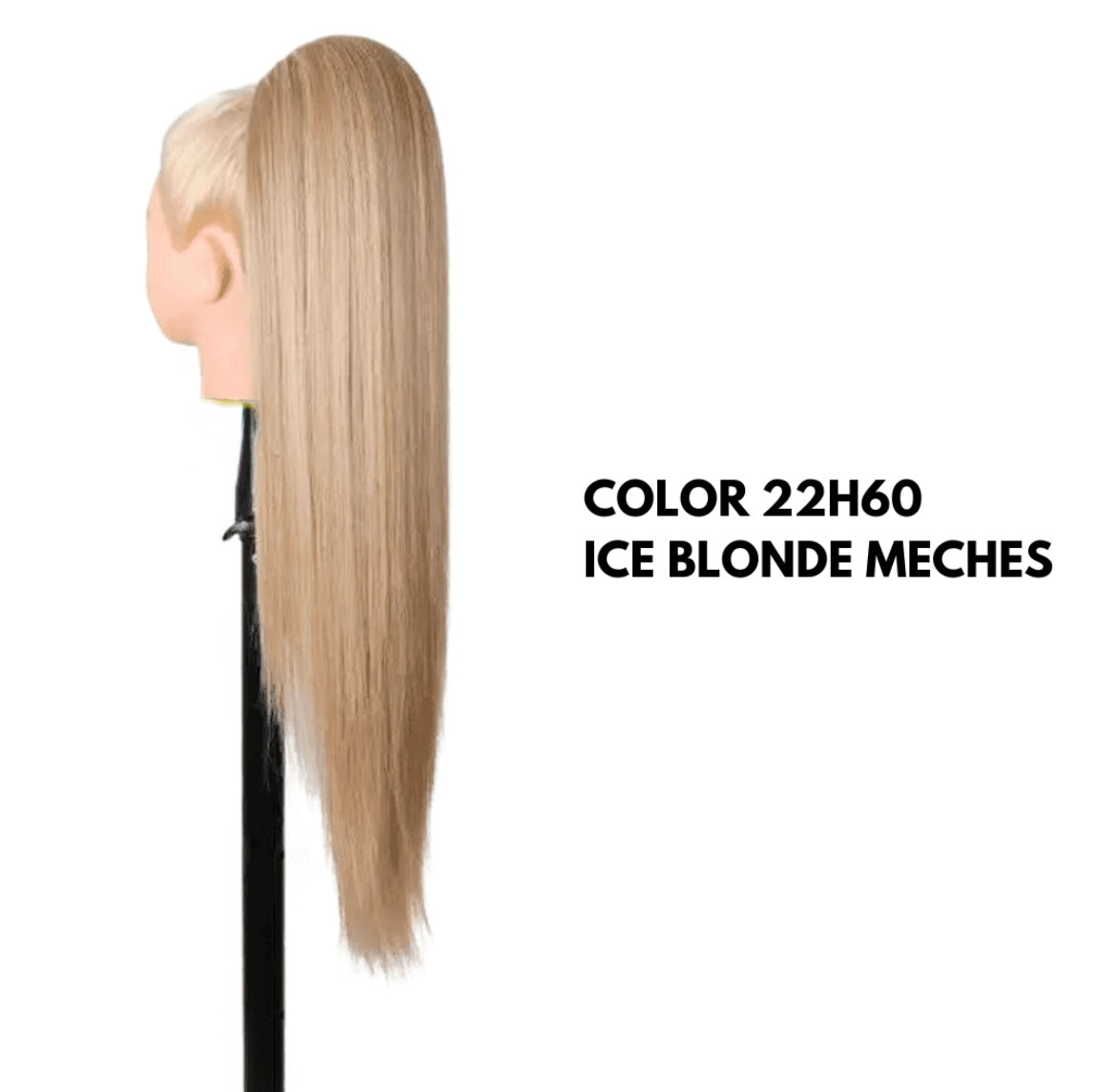 Coda con Coulisse - Liscia 70 cm - Ice blonde meches