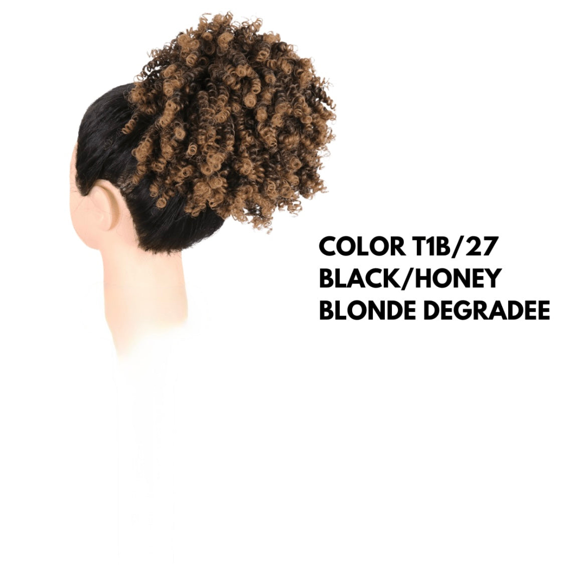 Chignon Afro con Coulisse- Brown Honey Degradee