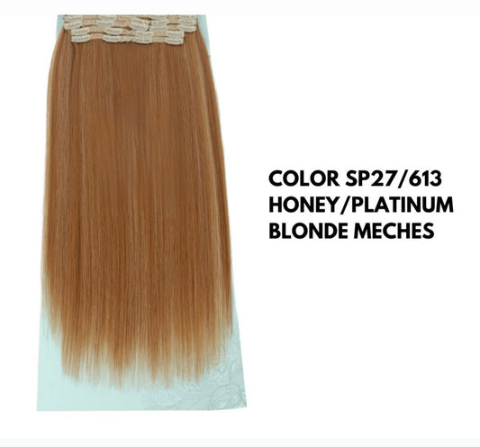 Extension con Clip - Lisce 65 cm - Honey Meches