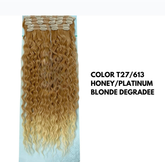 Extension con Clip - Riccio Morbido 65 cm - Honey Degradee