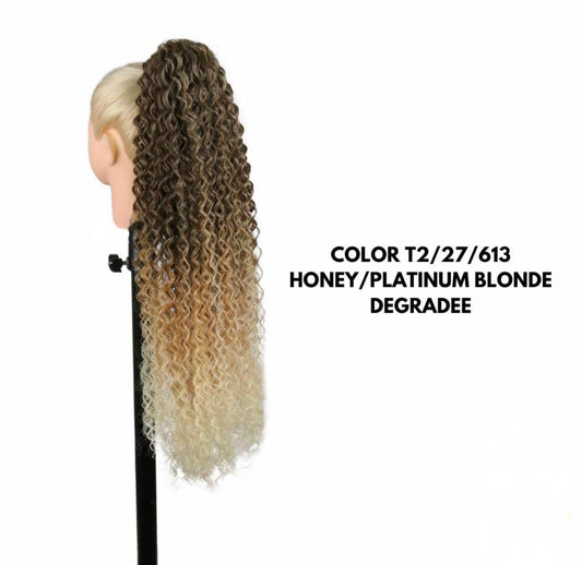 Coda con Coulisse - Riccio Afro 70 cm - Blonde Degradee