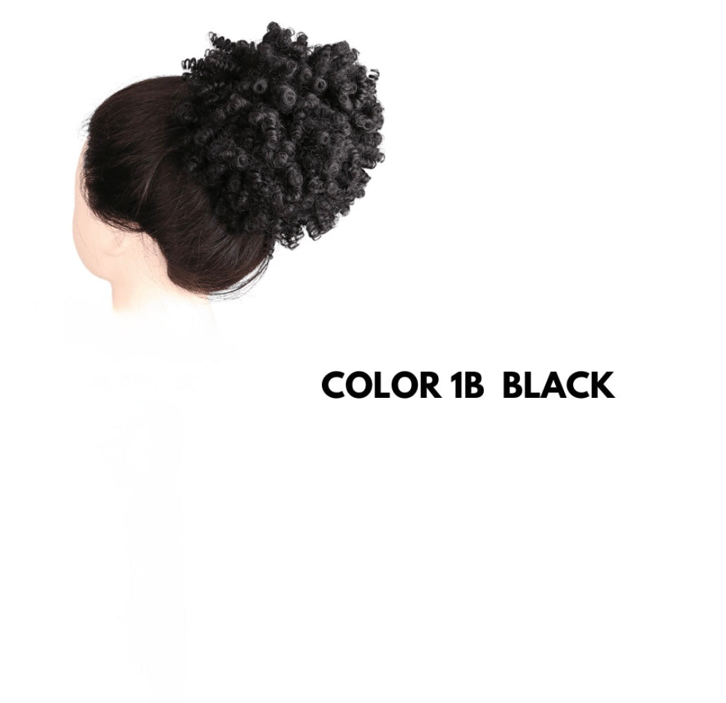 Chignon Afro con Coulisse - Black
