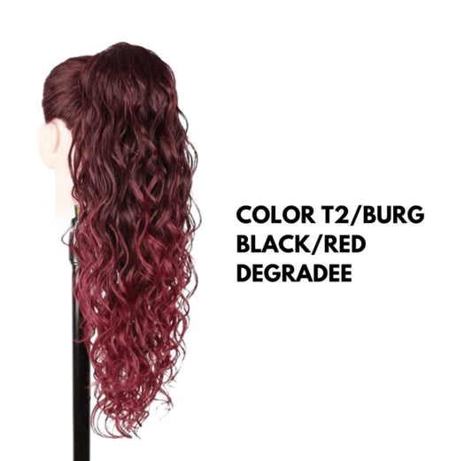 Cosa con Coulisse - Riccio Morbido 70 cm - Red Degradee