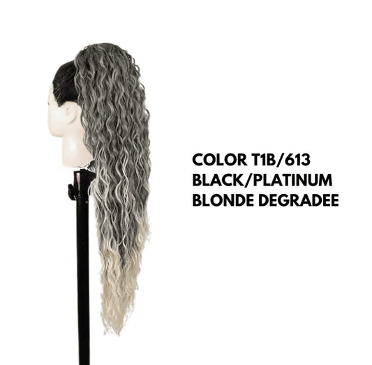 Coda con Coulisse - Riccia 70 cm - Platinum degradee