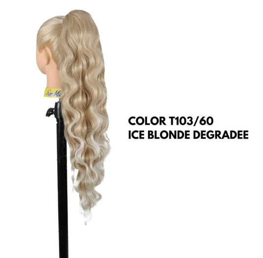 Coda con Coulisse - Frisee 70 cm - Ice Blonde Degradee