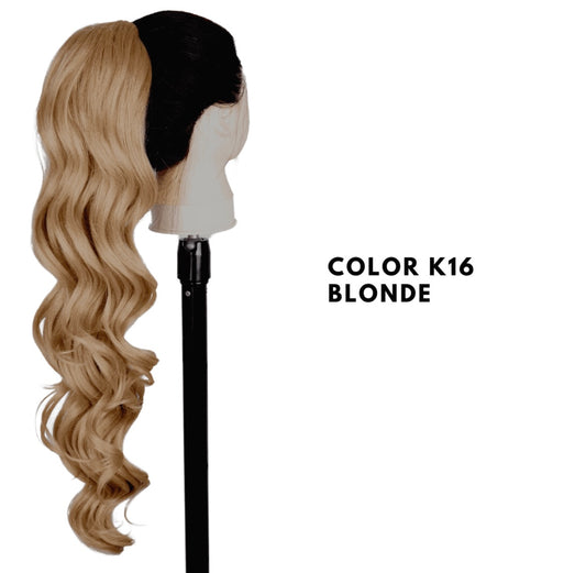 Coda con Coulisse - Ondulata 70 cm - Blonde