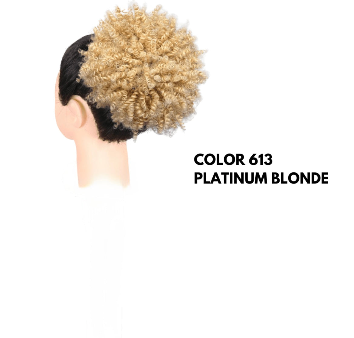 Chignon Afro con Coulisse - Platinum Blonde