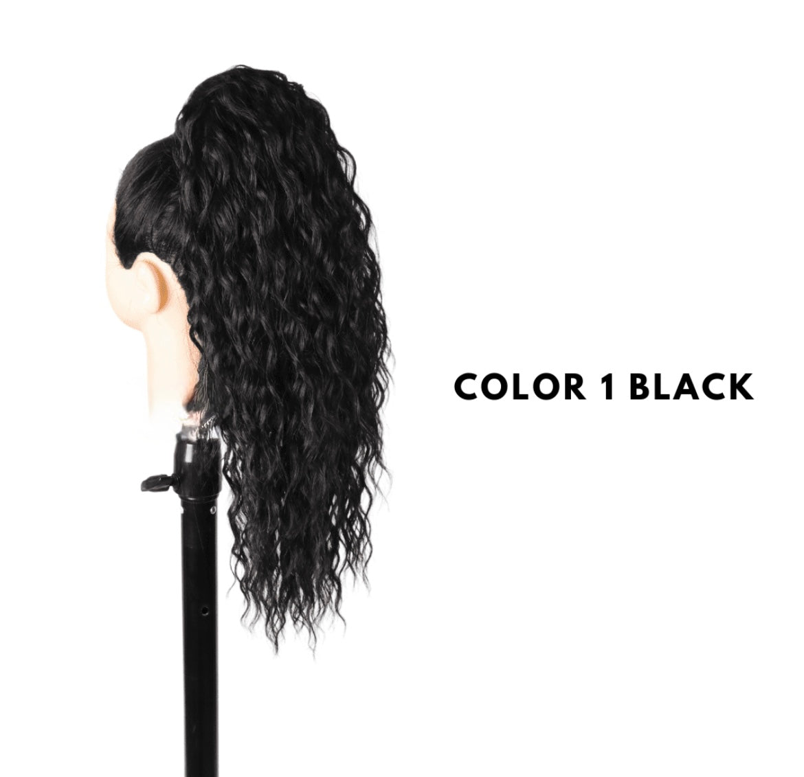Coda con Coulisse - Riccia 50 cm - Black