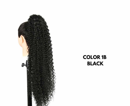 Coda con Coulisse - Riccio Afro 70 cm - Black