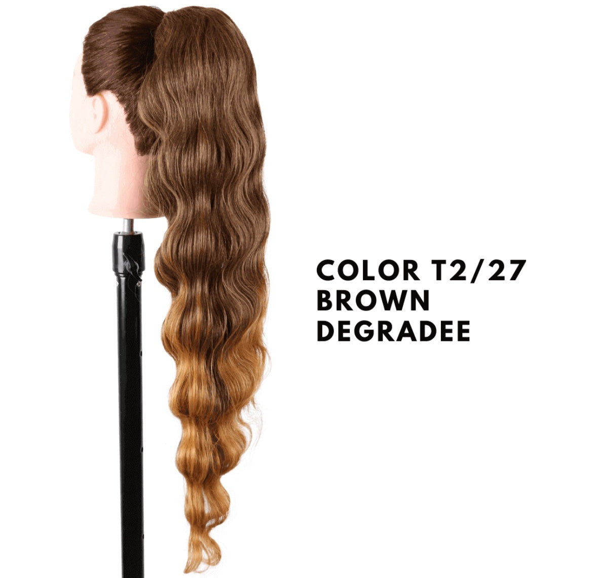 Coda con Coulisse - Frisee 70 cm - Brown Degradee