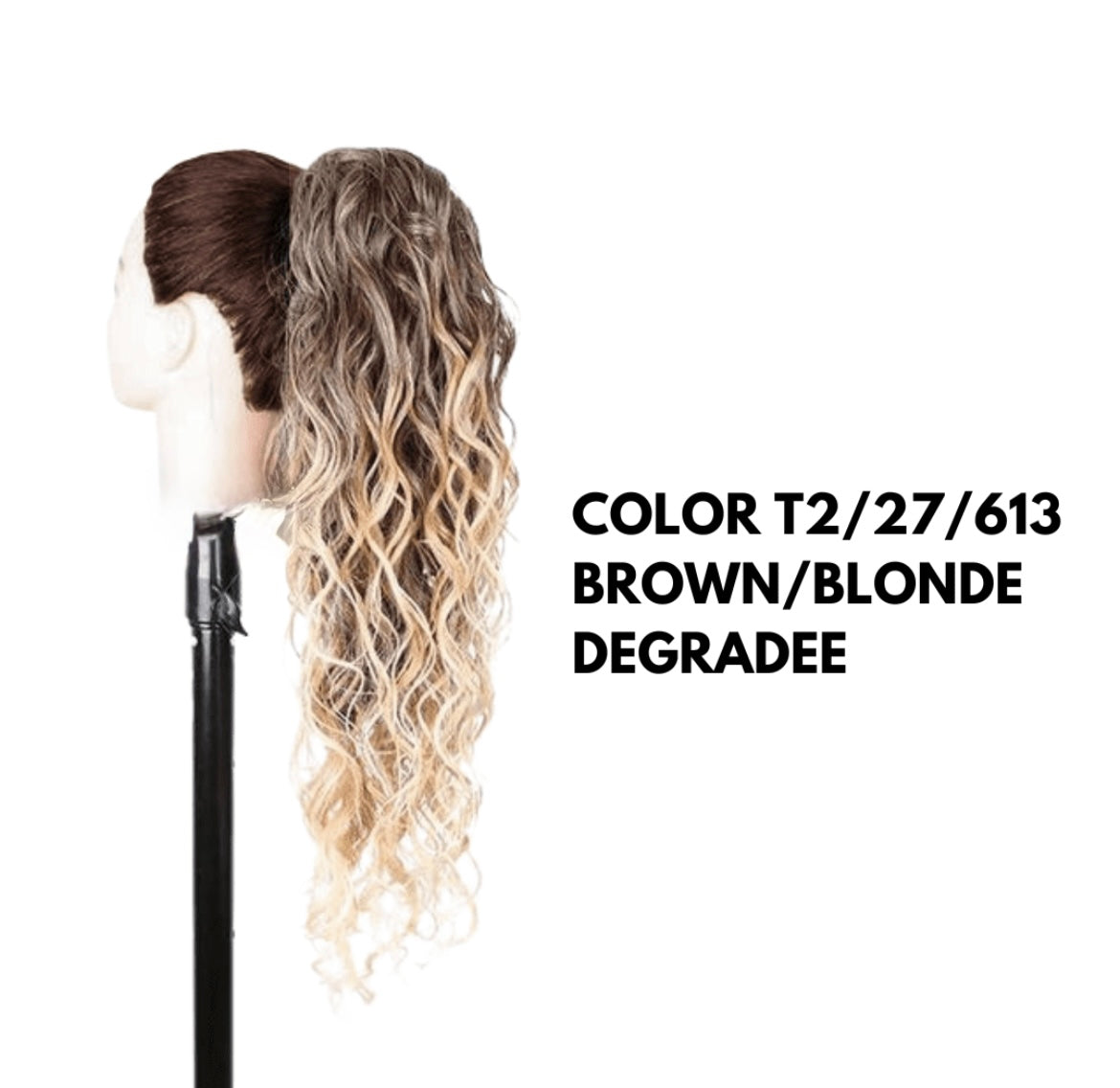 Coda con Coulisse - Riccio Morbido 70 cm - Blonde Degradee