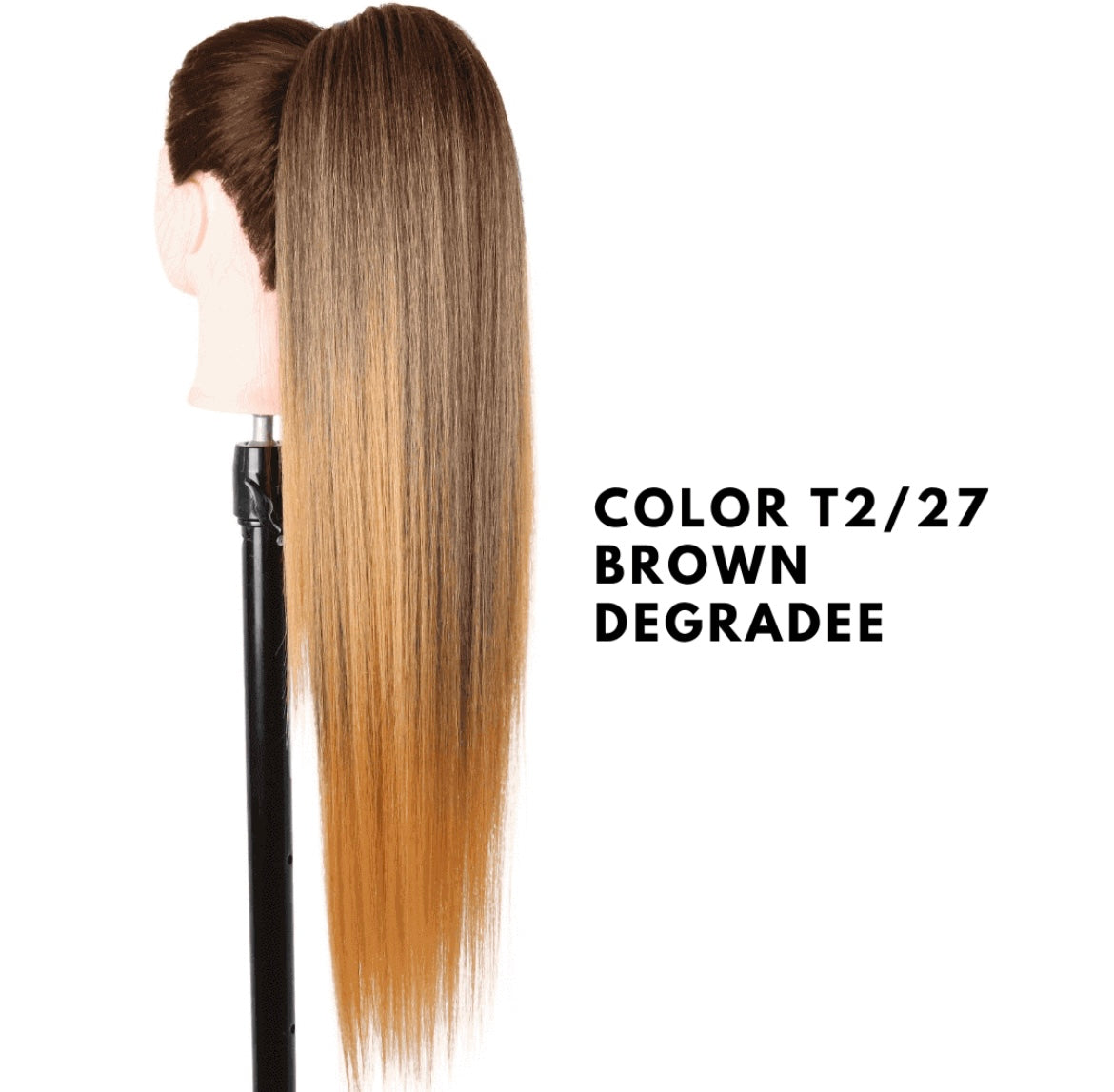 Coda con Coulisse - Liscia 70 cm - Brown Degradee nT2/27
