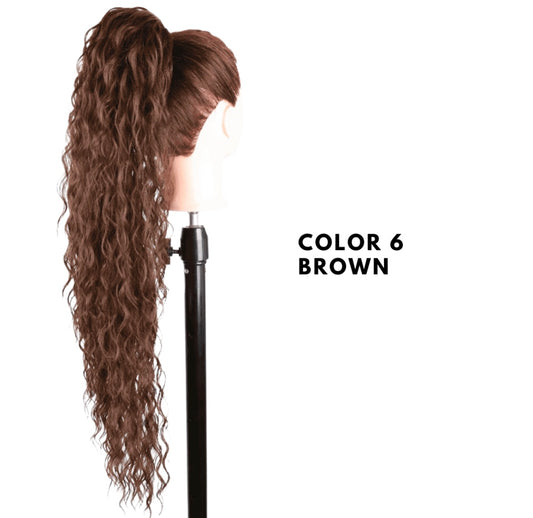 Coda con Coulisse - Riccia 70 cm - Natural Brown