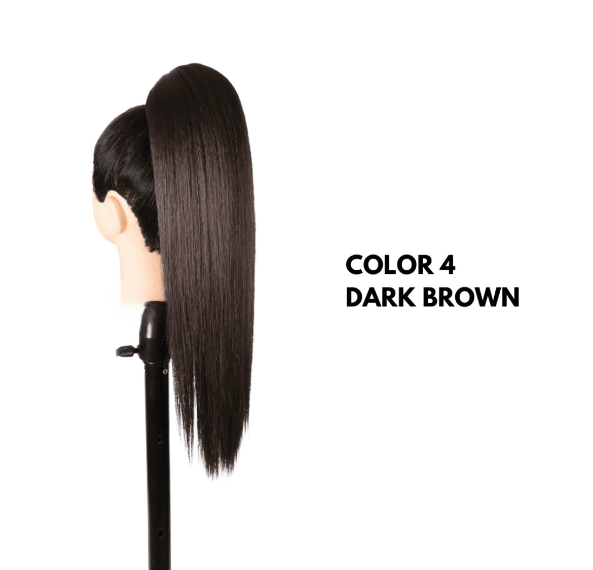 Coda con Coulisse - Liscia 50 cm - Dark Brown