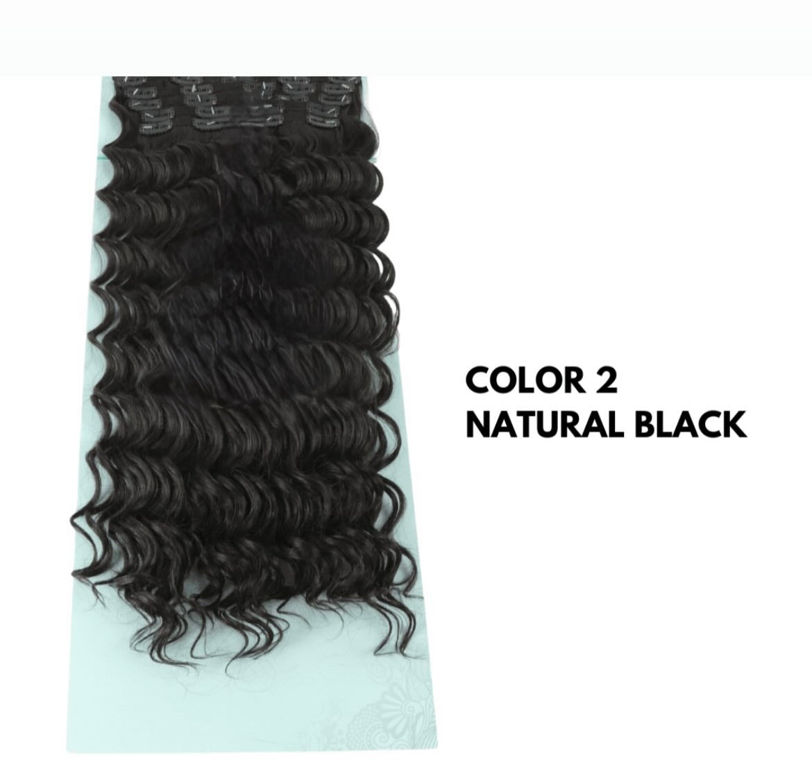 Extension con Clip - Ondulate 65 cm - Natural Black