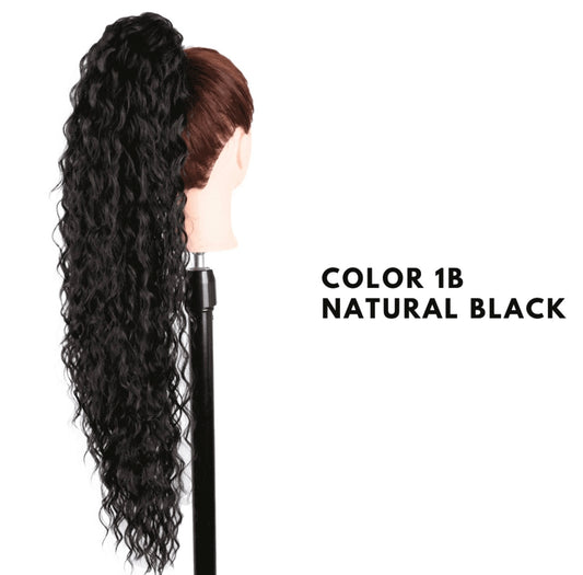 Coda con Coulisse - Riccia 70 cm - Black