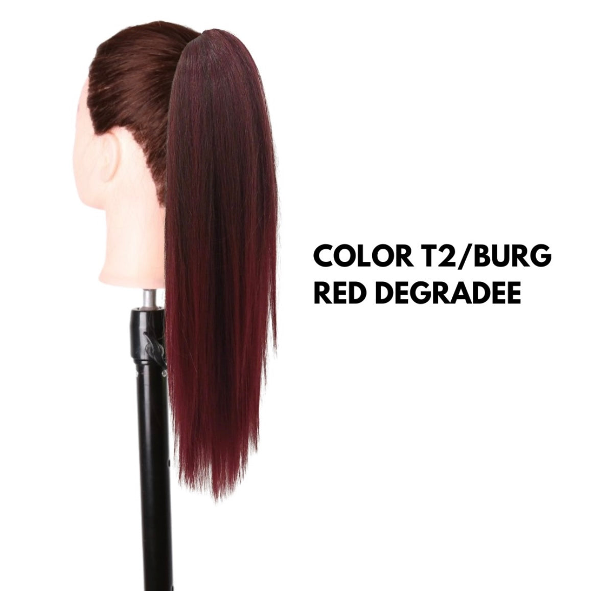Coda con Coulisse - Liscia 50 cm - Red Degradee