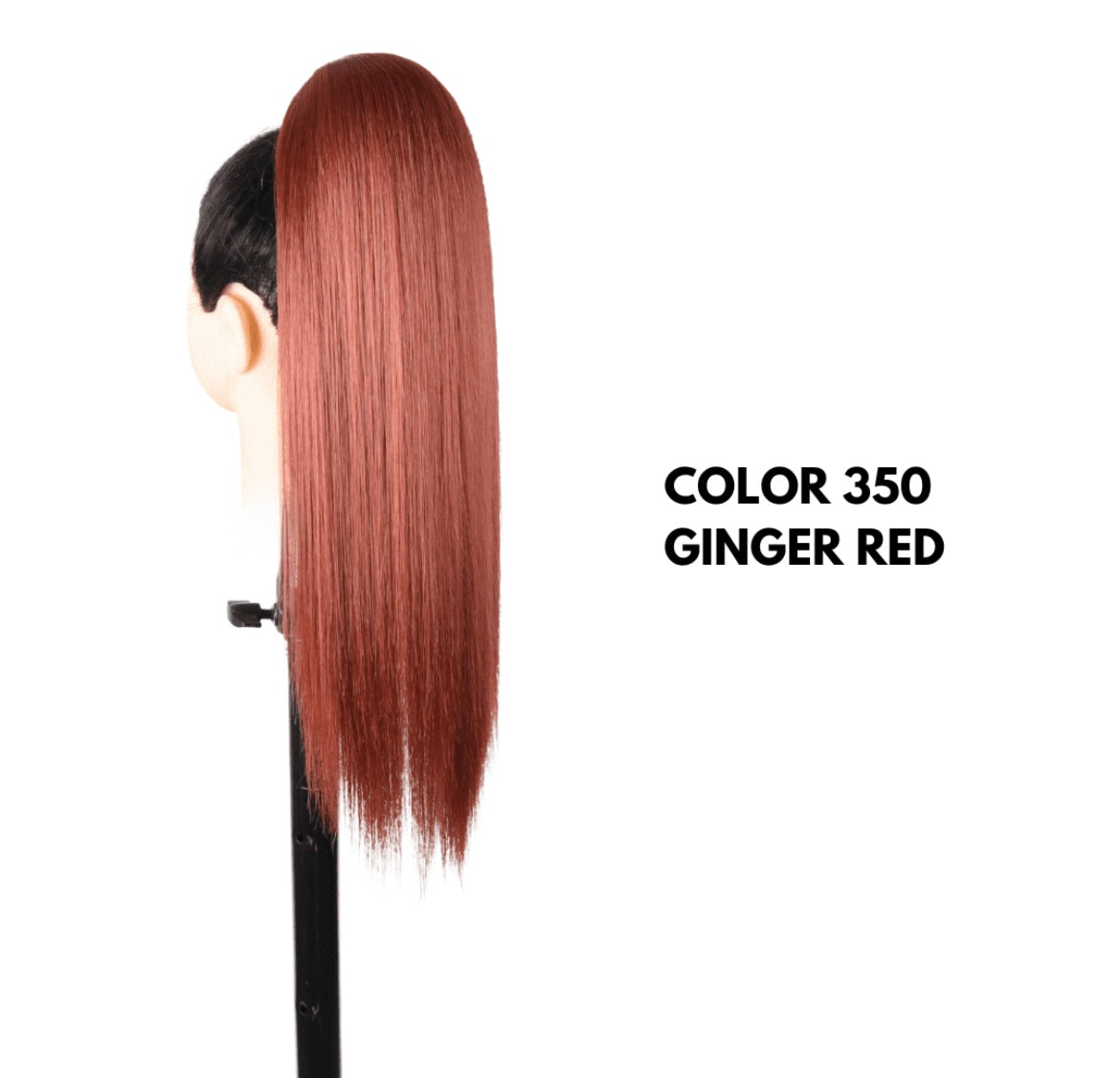 Coda con Coulisse - Liscia 50 cm - Ginger Red