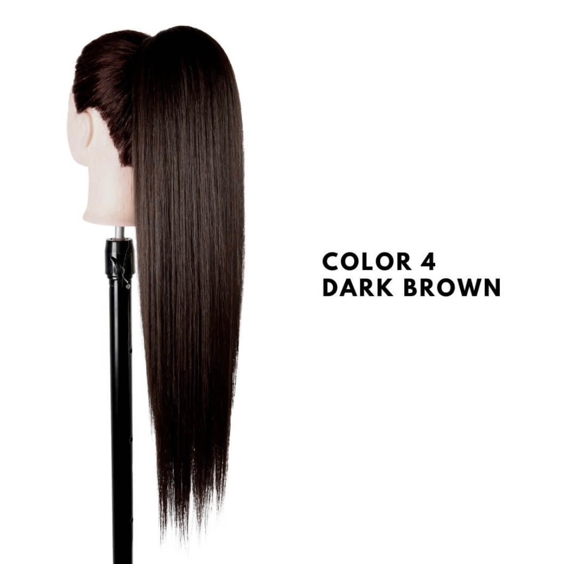Coda con Coulisse - Liscia 70 cm - Dark Brown