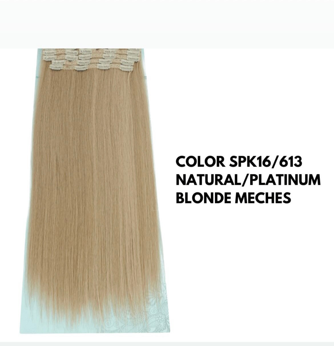 Extension con Clip - Lisce 65 cm - Blonde Meches