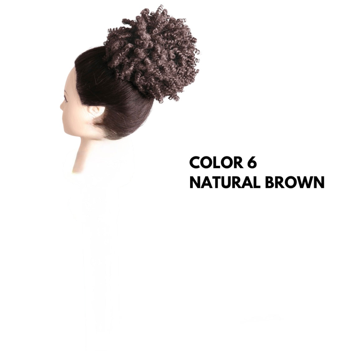 Chignon Afro con Coulisse - Natural Brown