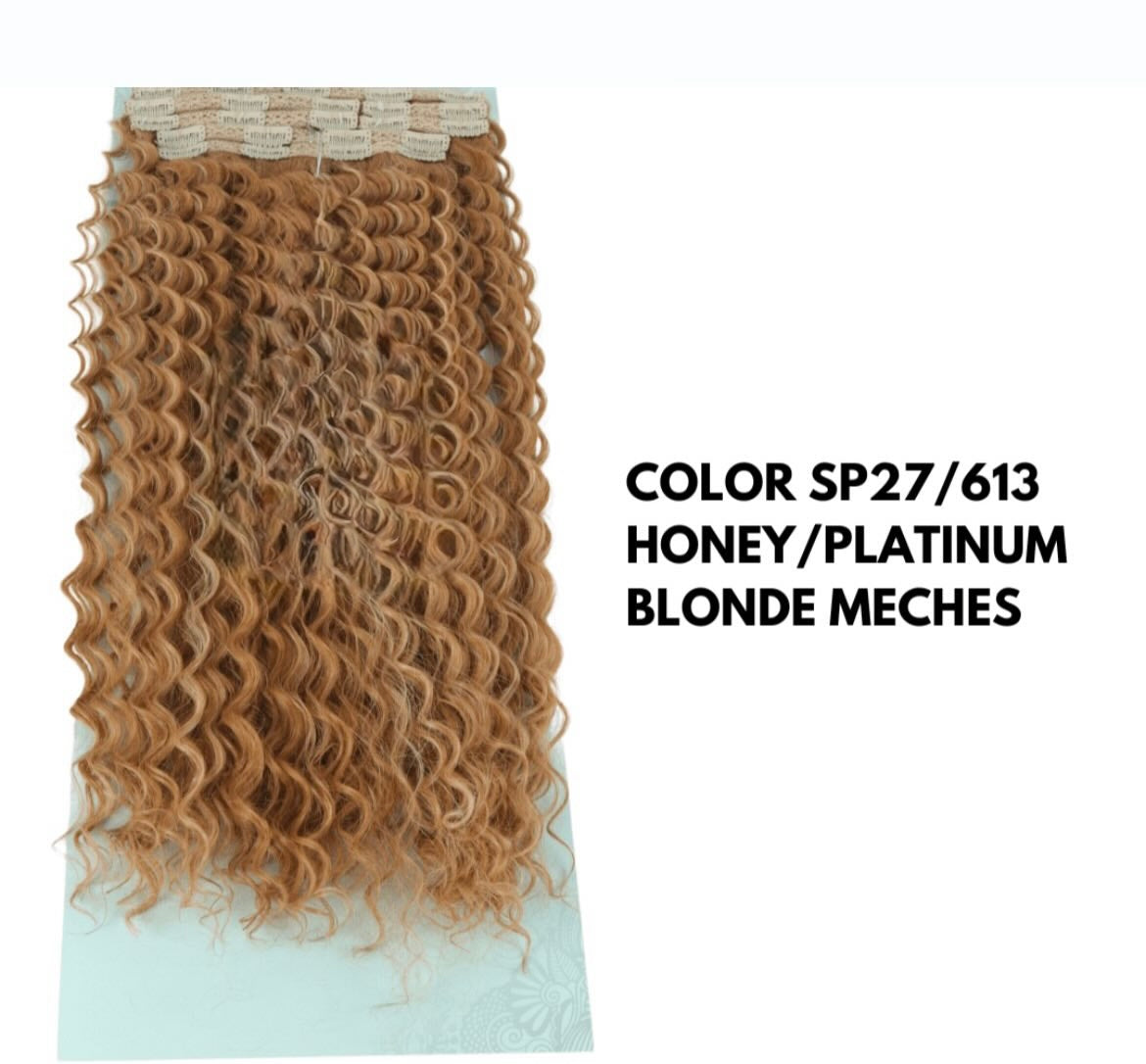 Extension con Clip - Ricce 65 cm - Honey Meches