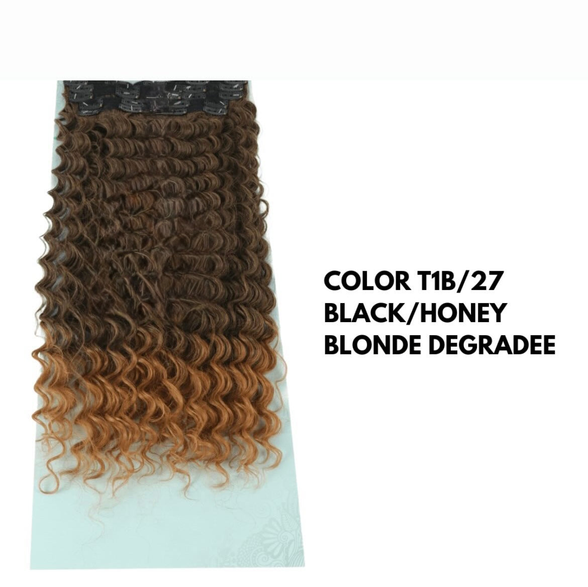 Extension con Clip - Ricce 65 cm - Brown Blonde Degradee