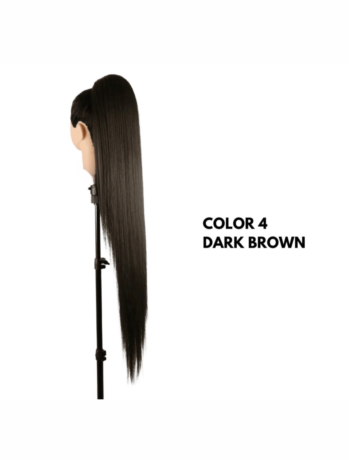 Coda con Coulisse - Liscia 90 cm - Dark Brown