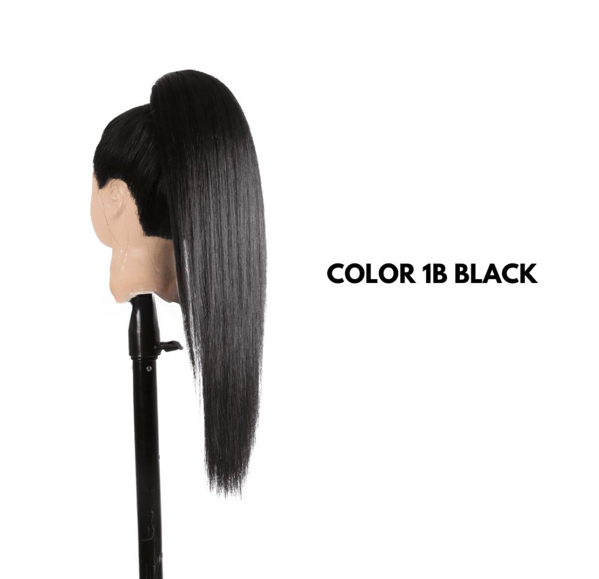 Coda con COULISSE - Liscia 50 cm - Balck