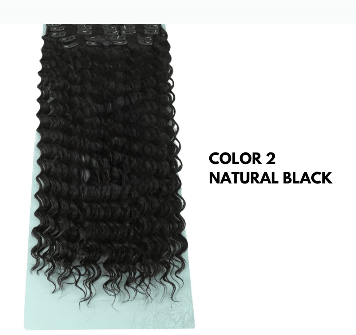 Extension con Clip - Ricce 65 cm - Natural Black