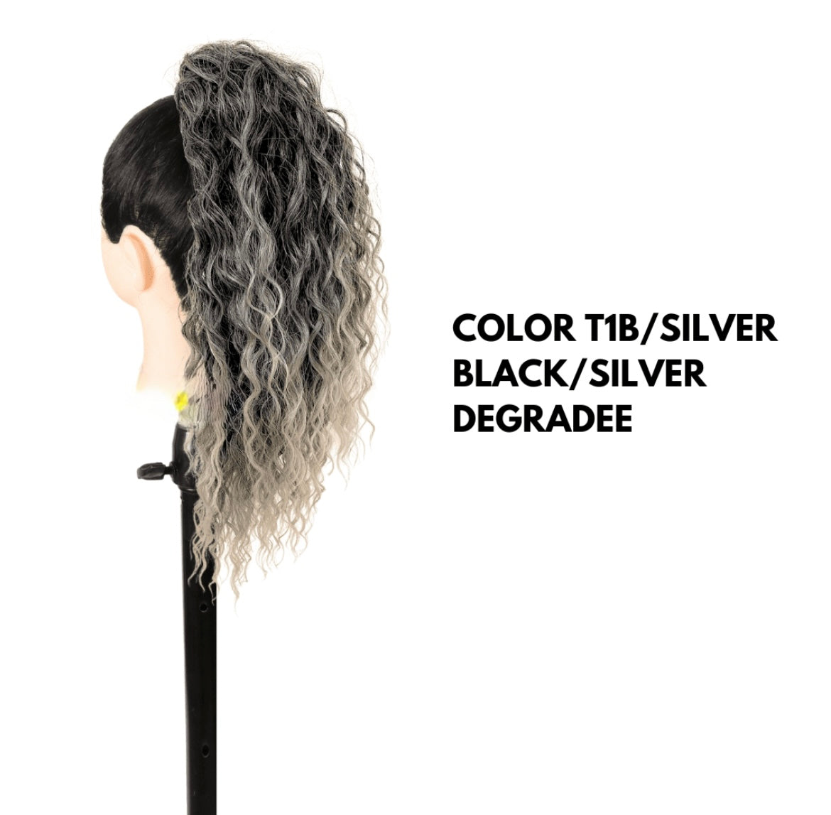 Coda con Coulisse - Riccia 50 cm - Silver Degradee