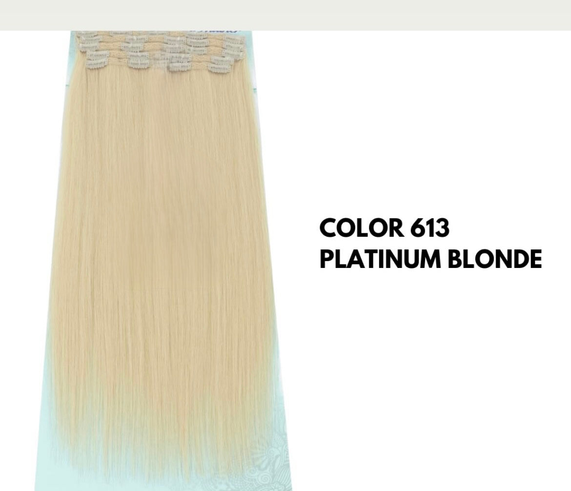 Extension con Clip - Lisce 65 cm - Platinum Blonde