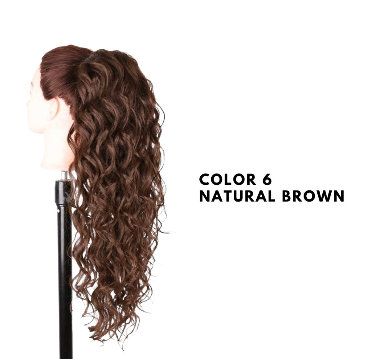 Coda con Coulisse - Riccio Morbido 70 cm - Natural Brown
