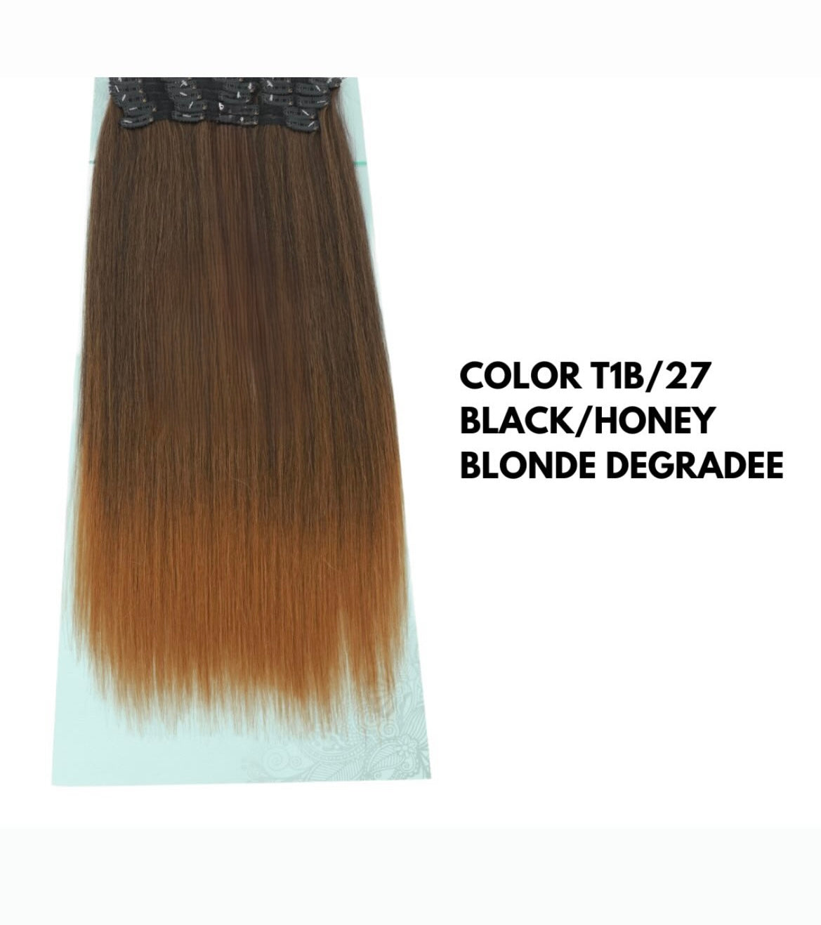 Extension con Clip - Lisce 65 cm - Brown Degradee