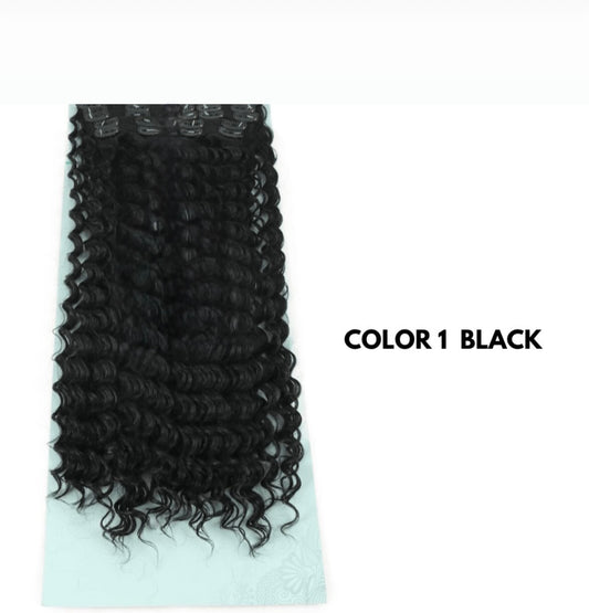 Extension con Clip - Ricce 65 cm - Black