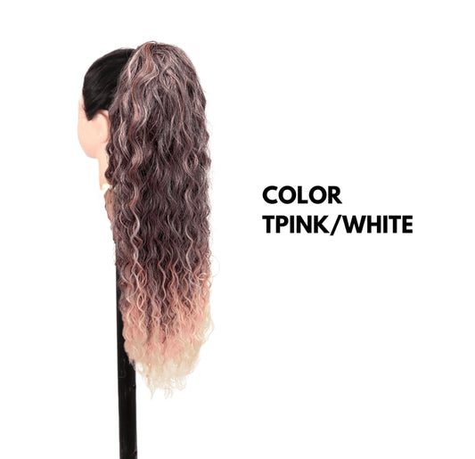 Coda con Coulisse - Riccia 70 cm - Pink